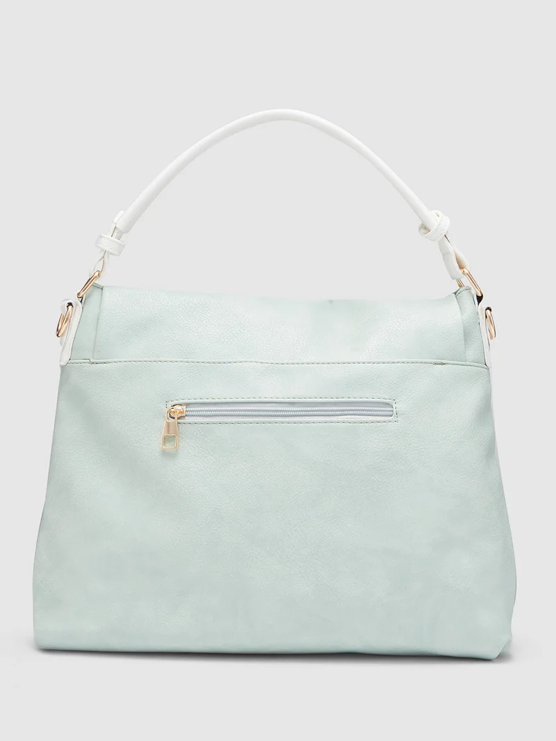 جلو باص Globus Women Mint Green Textured Hobo Bag